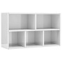 Estantería/Aparador contrachapada blanco brillo 50x25x80 cm en Librerías y estanterías | Comprar online en Foru.es