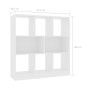 Estantería librería madera contrachapada blanco 97,5x29,5x100cm en Librerías y estanterías | Comprar online en Foru.es