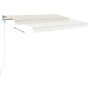 Toldo manual retráctil con luz LED crema 3x2,5 m en Toldos | Comprar online en Foru.es