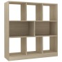 Estantería madera contrachapada color roble 97,5x29,5x100 cm en Librerías y estanterías | Comprar online en Foru.es