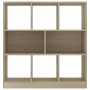 Estantería madera contrachapada color roble 97,5x29,5x100 cm en Librerías y estanterías | Comprar online en Foru.es