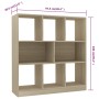 Estantería madera contrachapada color roble 97,5x29,5x100 cm en Librerías y estanterías | Comprar online en Foru.es