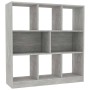 Estantería librería contrachapada gris hormigón 97,5x29,5x100cm en Librerías y estanterías | Comprar online en Foru.es