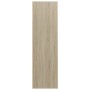Estantería madera contrachapada blanco y roble 97,5x29,5x100 cm en Librerías y estanterías | Comprar online en Foru.es