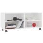 Mueble de TV con ruedas madera contrachapada blanco 90x35x35 cm en Muebles TV | Comprar online en Foru.es