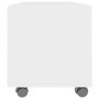 Mueble de TV con ruedas madera contrachapada blanco 90x35x35 cm en Muebles TV | Comprar online en Foru.es