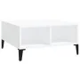 Mesa de centro madera contrachapada blanca 60x60x30 cm de vidaXL, Mesas de centro - Ref: Foro24-805986, Precio: 50,41 €, Desc...