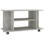 Mueble de TV ruedas madera ingeniería gris hormigón 80x40x45 cm en Muebles TV | Comprar online en Foru.es