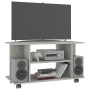 Mueble de TV ruedas madera ingeniería gris hormigón 80x40x45 cm en Muebles TV | Comprar online en Foru.es