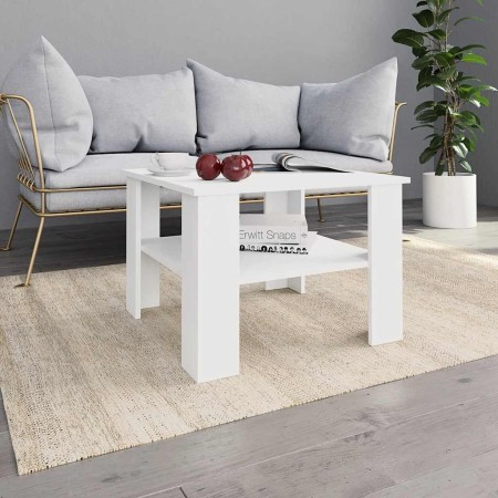 Mesa de centro madera contrachapada blanco 60x60x42 cm en Mesas de centro | Comprar online en Foru.es