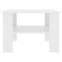 Mesa de centro madera contrachapada blanco 60x60x42 cm en Mesas de centro | Comprar online en Foru.es