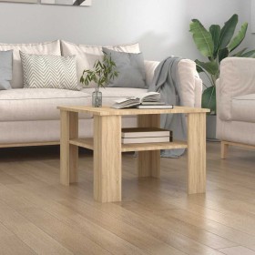 Mesa de centro madera contrachapada roble Sonoma 60x60x42 cm en Mesas de centro | Comprar online en Foru.es