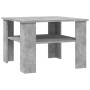 Mesa de centro madera contrachapada gris hormigón 60x60x42 cm en Mesas de centro | Comprar online en Foru.es