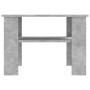 Mesa de centro madera contrachapada gris hormigón 60x60x42 cm en Mesas de centro | Comprar online en Foru.es