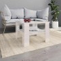 Mesa de centro madera contrachapada blanco brillante 60x60x42cm en Mesas de centro | Comprar online en Foru.es