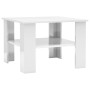 Mesa de centro madera contrachapada blanco brillante 60x60x42cm en Mesas de centro | Comprar online en Foru.es