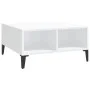 Glossy white plywood coffee table 60x60x30 cm by vidaXL, Coffee table - Ref: Foro24-805992, Price: 41,39 €, Discount: %