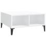 Mesa de centro madera contrachapada blanco brillo 60x60x30 cm de vidaXL, Mesas de centro - Ref: Foro24-805992, Precio: 41,78 ...