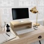 Soporte de monitor madera contrachapada roble sonoma 42x24x13cm en Muebles TV | Comprar online en Foru.es