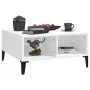 Glossy white plywood coffee table 60x60x30 cm by vidaXL, Coffee table - Ref: Foro24-805992, Price: 41,39 €, Discount: %