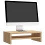 Soporte de monitor madera contrachapada roble sonoma 42x24x13cm en Muebles TV | Comprar online en Foru.es
