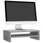 Soporte de pantalla madera ingeniería gris hormigón 42x24x13 cm en Muebles TV | Comprar online en Foru.es