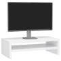 Soporte para pantalla contrachapada blanco brillante 42x24x13cm en Muebles TV | Comprar online en Foru.es