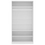 Armario de madera contrachapada blanco 100x50x200 cm en Armarios roperos | Comprar online en Foru.es