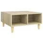 Sonoma oak plywood coffee table 60x60x30 cm by vidaXL, Coffee table - Ref: Foro24-805980, Price: 44,50 €, Discount: %