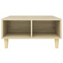 Mesa de centro madera contrachapada roble Sonoma 60x60x30 cm de vidaXL, Mesas de centro - Ref: Foro24-805980, Precio: 45,24 €...