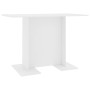 Mesa de comedor de madera contrachapada blanco 110x60x75 cm en Mesas de comedor | Comprar online en Foru.es