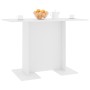 Mesa de comedor de madera contrachapada blanco 110x60x75 cm en Mesas de comedor | Comprar online en Foru.es