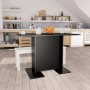 Mesa de comedor de madera contrachapada negro 110x60x75 cm en Mesas de comedor | Comprar online en Foru.es