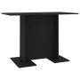 Mesa de comedor de madera contrachapada negro 110x60x75 cm en Mesas de comedor | Comprar online en Foru.es