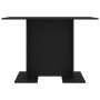 Mesa de comedor de madera contrachapada negro 110x60x75 cm en Mesas de comedor | Comprar online en Foru.es