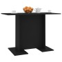 Mesa de comedor de madera contrachapada negro 110x60x75 cm en Mesas de comedor | Comprar online en Foru.es