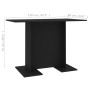 Mesa de comedor de madera contrachapada negro 110x60x75 cm en Mesas de comedor | Comprar online en Foru.es