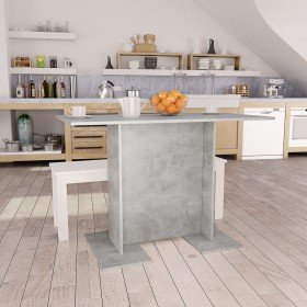 Mesa de comedor de madera gris hormigón 110x60x75 cm en Mesas de comedor | Comprar online en Foru.es