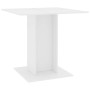 Mesa de comedor de madera contrachapada blanco 80x80x75 cm en Mesas de comedor | Comprar online en Foru.es