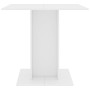 Mesa de comedor de madera contrachapada blanco 80x80x75 cm en Mesas de comedor | Comprar online en Foru.es