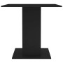 Mesa de comedor de madera contrachapada negro 80x80x75 cm en Mesas de comedor | Comprar online en Foru.es