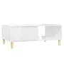Mesa de centro madera contrachapada blanco brillo 90x60x35 cm de vidaXL, Mesas de centro - Ref: Foro24-806001, Precio: 59,62 ...