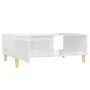 Mesa de centro madera contrachapada blanco brillo 90x60x35 cm de vidaXL, Mesas de centro - Ref: Foro24-806001, Precio: 59,62 ...