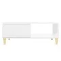 Mesa de centro madera contrachapada blanco brillo 90x60x35 cm de vidaXL, Mesas de centro - Ref: Foro24-806001, Precio: 59,62 ...