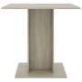 Mesa de comedor de madera contrachapada color roble 80x80x75 cm en Mesas de comedor | Comprar online en Foru.es
