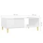 Mesa de centro madera contrachapada blanco brillo 90x60x35 cm de vidaXL, Mesas de centro - Ref: Foro24-806001, Precio: 59,62 ...