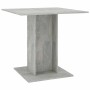 Mesa de comedor madera contrachapada gris hormigón 80x80x75 cm en Mesas de comedor | Comprar online en Foru.es