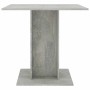 Mesa de comedor madera contrachapada gris hormigón 80x80x75 cm en Mesas de comedor | Comprar online en Foru.es