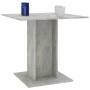 Mesa de comedor madera contrachapada gris hormigón 80x80x75 cm en Mesas de comedor | Comprar online en Foru.es