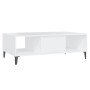 Mesa de centro madera contrachapada blanco 103,5x60x35 cm de vidaXL, Mesas de centro - Ref: Foro24-806022, Precio: 46,49 €, D...